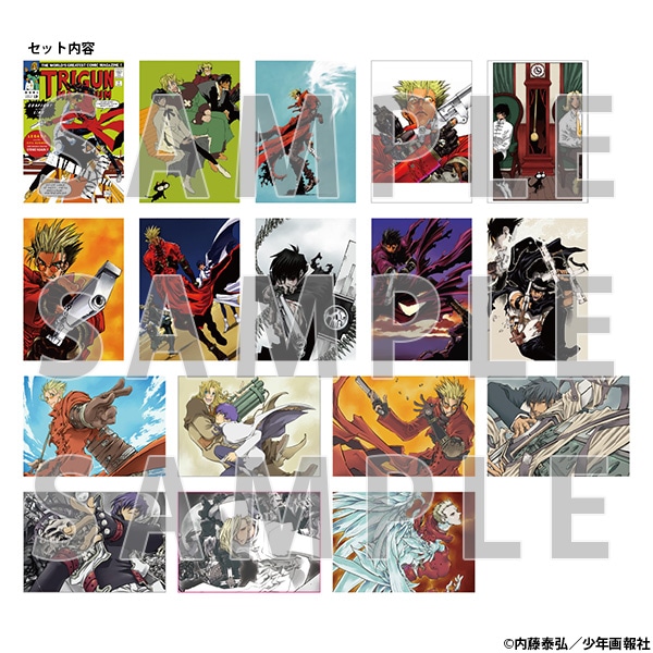 �y���s���󒍁z�����׍O���I�J���[�|�[�g�t�H���I 36���Z�b�g�@TRIGUN STAMPEDE EXHIBITION