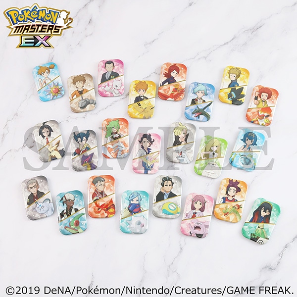 ポケモンマスターズ EX』 スクエア缶バッジ／ルザミーネ＆フェローチェ