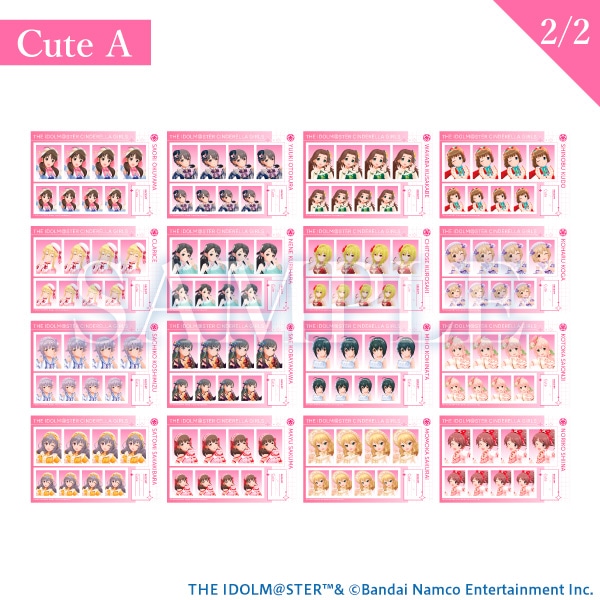 �ؖ��ʐ^�كR���N�V�����@Cute�@A�@THE IDOLM@STER CINDERELLA GIRLS STARLIGHT STAGE WITH �`�L�~�ƕ��񂾋P���̋O�Ձ`�@����ʔ�