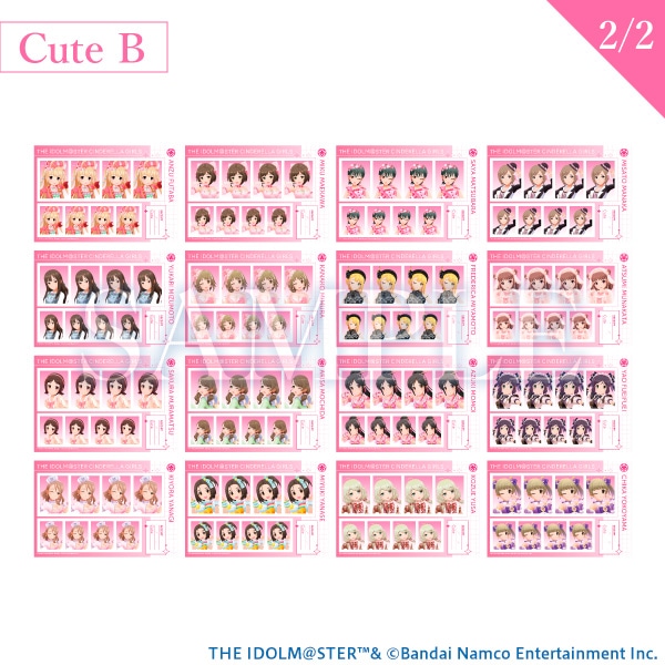 �ؖ��ʐ^�كR���N�V�����@Cute�@B�@THE IDOLM@STER CINDERELLA GIRLS STARLIGHT STAGE WITH �`�L�~�ƕ��񂾋P���̋O�Ձ`�@����ʔ�