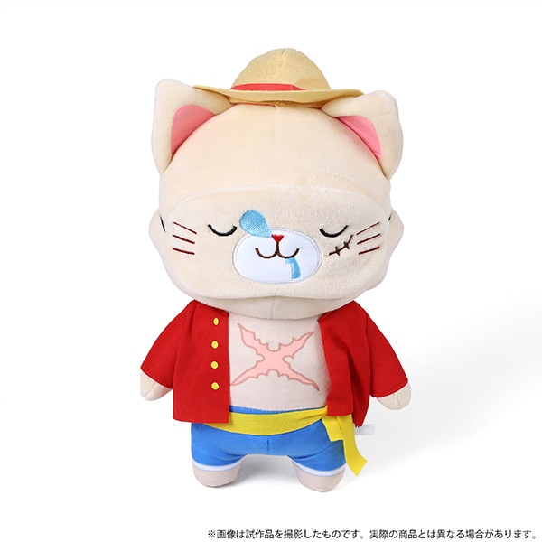 ムービックone Piece Withcatアイマスク付きぬいぐるみbigサイズ ルフィ キャラグッズmovic