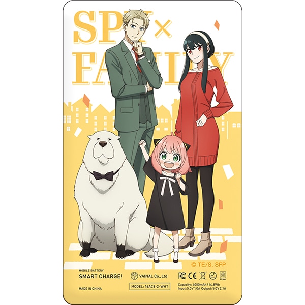 WIT×CLW アニメSPY×FAMILY SHOP　モバイルバッテリー　フォージャー家