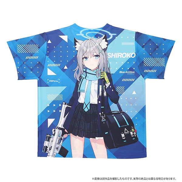 【再販分】ブルーアーカイブ　フルグラフィックTシャツ　B:シロコ