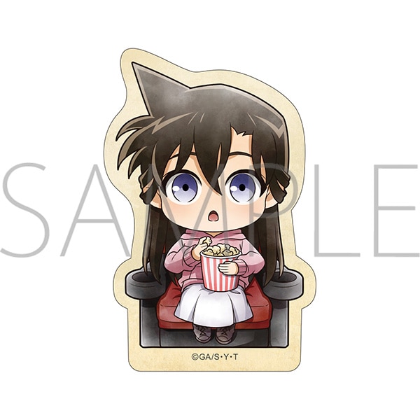 名探偵コナン ステッカー 毛利蘭 ミニキャラ 映画鑑賞: キャラグッズ
