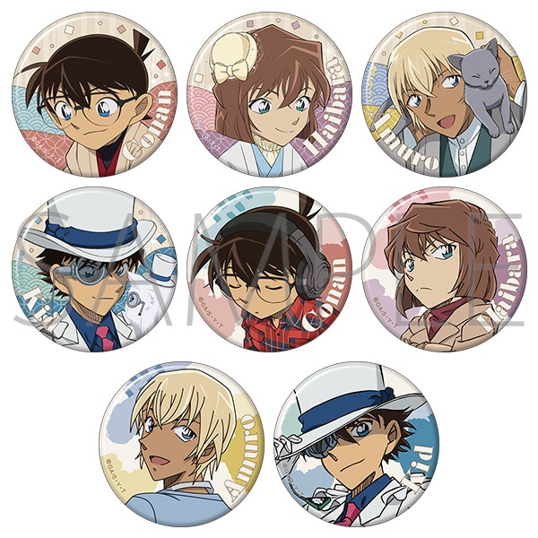 名探偵コナン キャラバッジコレクション 全種 江戸川コナン 怪盗キッド バッジ 名探偵コナン_スクエア缶バッジコレクション／怪盗キッド 【BOX