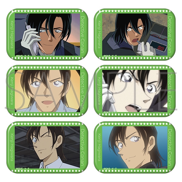 名探偵コナン　スクエア缶バッジコレクション／萩原研二ver.