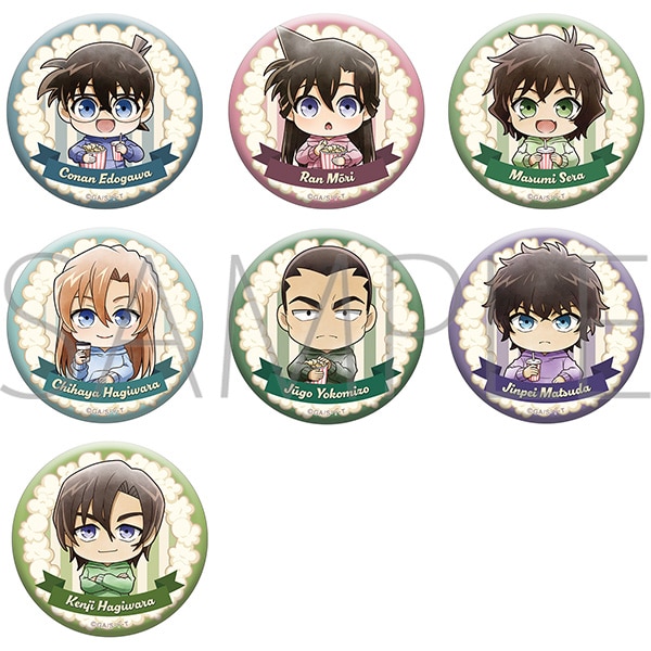 名探偵コナン　缶バッジコレクション　ミニキャラ　映画鑑賞