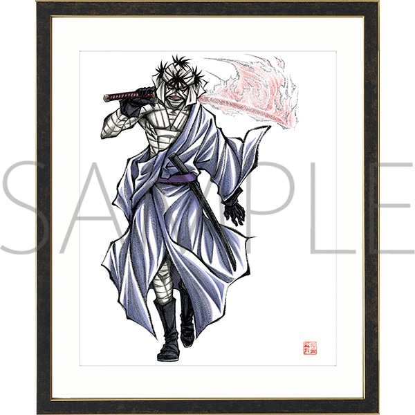 るろうに剣心　原画　額縁 Amazon.co.jp: るろうに剣心 高級複製原画 額装品 少年ジャンプ