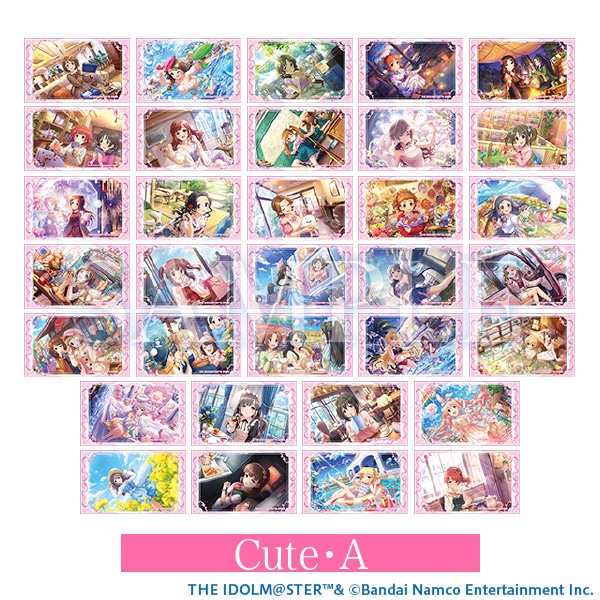 クリアシートコレクション Cute・A THE IDOLM@STER CINDERELLA GIRLS STARLIGHT STAGE WITH 〜キミと歩んだ輝きの軌跡〜 事後通販