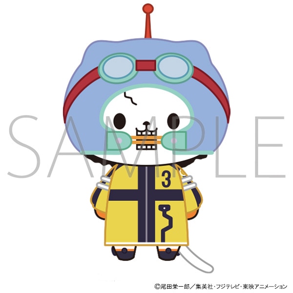 ONE PIECE エッグヘッド編withCATアイマスク付きぬいぐるみキーホルダー/ブルック