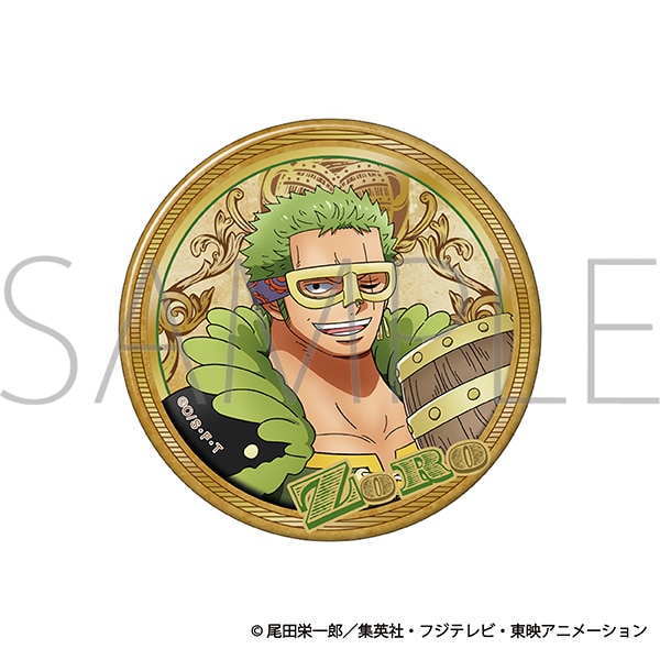 ONE PIECE 箔押しBIG缶バッジ/ゾロ エルバフ編