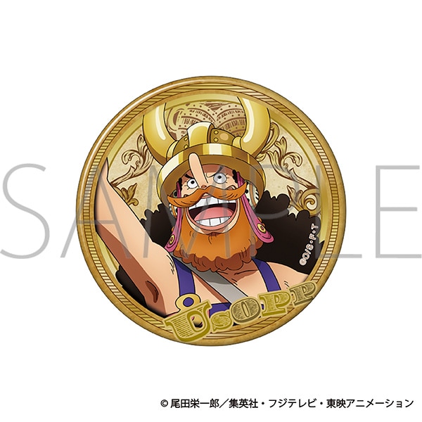 ONE PIECE 箔押しBIG缶バッジ/ウソップ エルバフ編