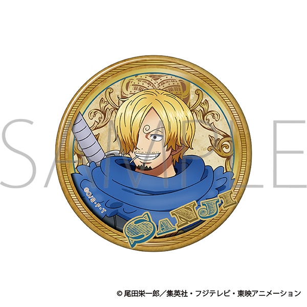 ONE PIECE 箔押しBIG缶バッジ/サンジ エルバフ編