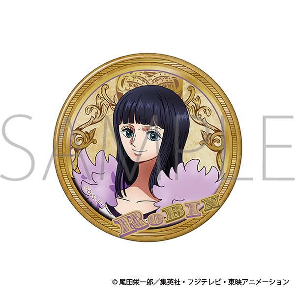 ONE PIECE 箔押しBIG缶バッジ/ロビン エルバフ編
