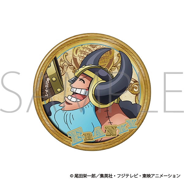 ONE PIECE 箔押しBIG缶バッジ／フランキー エルバフ編: キャラグッズ