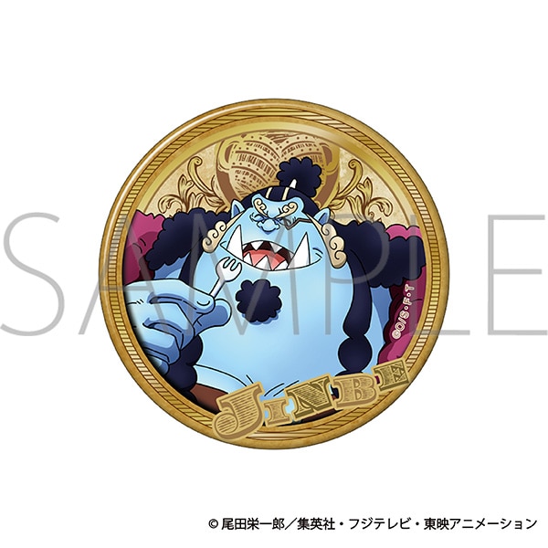 ONE PIECE 箔押しBIG缶バッジ/ジンベエ エルバフ編