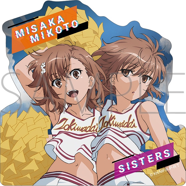 とある科学の超電磁砲 メタルステッカー/御坂美琴&御坂妹