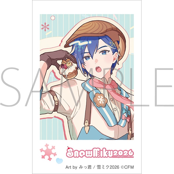 初音ミクシリーズ チェキプリント/KAITO Art by みっ君