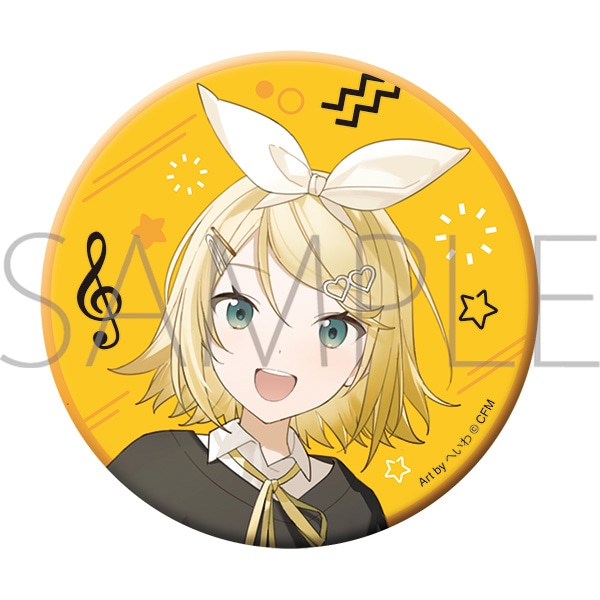 ボカロ 39culture 鏡音リン 缶バッジ - アニメグッズ