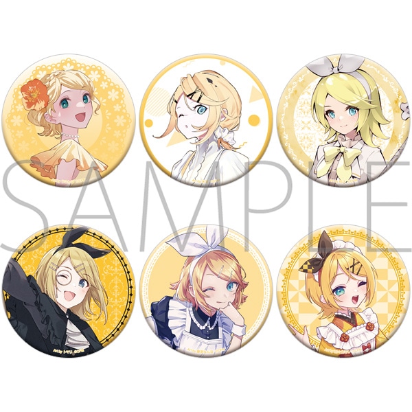 初音ミクシリーズ オーロラ缶バッジセット/鏡音リン