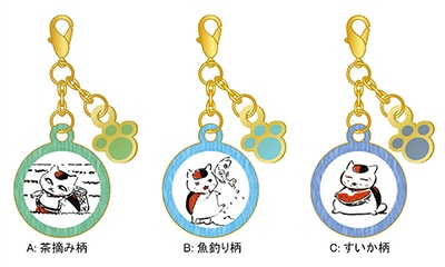 ムービック夏目友人帳 ファスナーアクセサリー /B:魚釣り柄