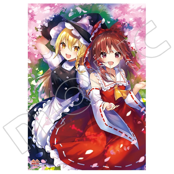 東方Project ミニクリアポスター 霊夢&魔理沙: キャラグッズ