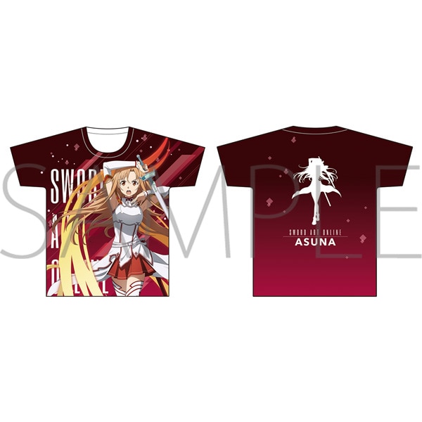 ソードアート・オンライン フルグラフィックTシャツ B アスナ: キャラ 