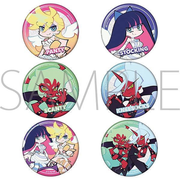 New PANTY & STOCKING with GARTERBELT グリッター缶バッジコレクション