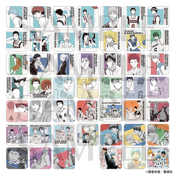 『黒子のバスケ』アートコースター(全45種/ランダム5種入り)<黒子のバスケ15th ANNIVERSARY EXHIBITION> 黒子のバスケ原画展 事後通販