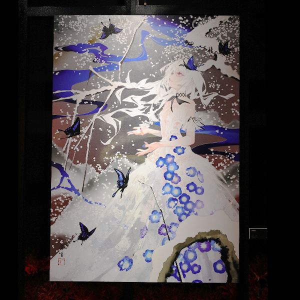 千客万雷 LAM個展 ミストグラフ 瑠璃唐草 LAM個展-千客万雷- 瑠璃唐草: 会場受注｜ムービック（movic）