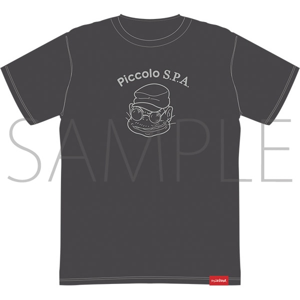 ジブリの立体造型物展 紅の豚 Tシャツ ピッコロおやじ L（スミ