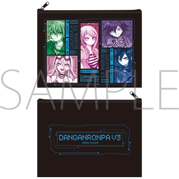 ニューダンガンロンパV3 みんなのコロシアイ新学期　フラットポーチ／ニューダンガンロンパV3