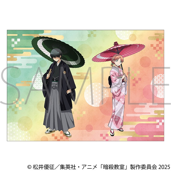 暗殺教室 A3クリアポスター/千葉 龍之介&速水 凛香