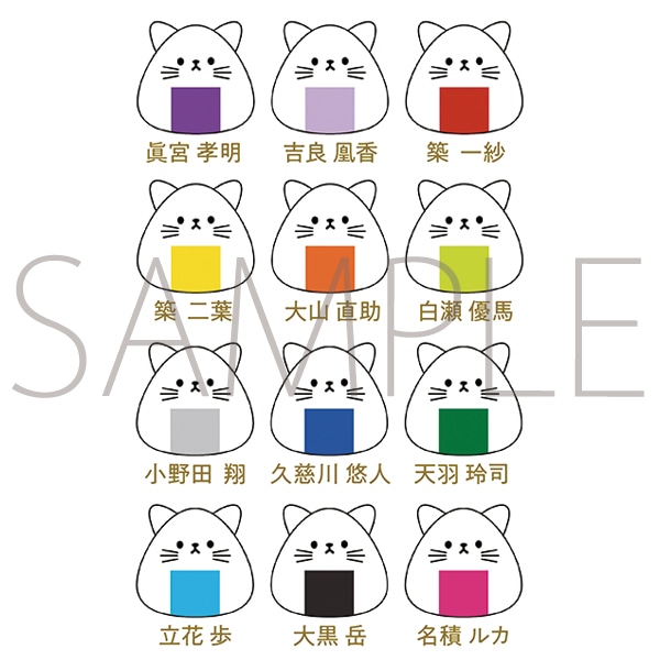 池袋月野亭 おつきみや トレーディングおにぎりラバーブローチVAZZROCK