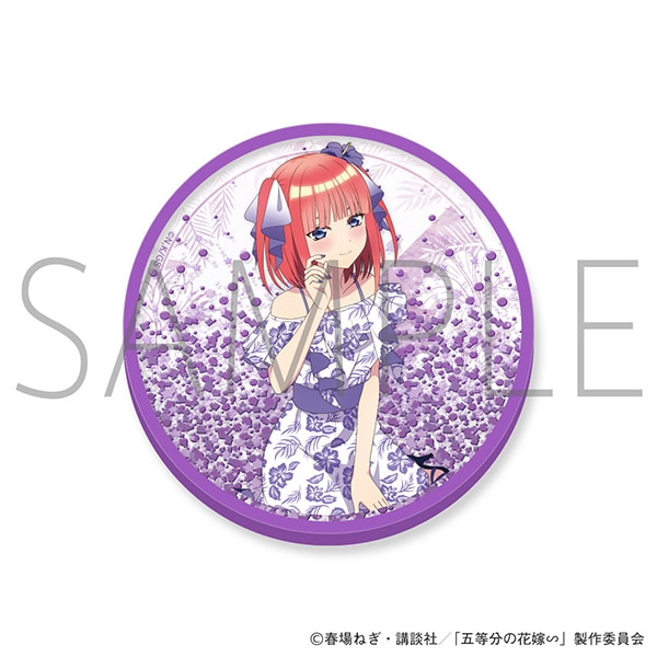 五等分の花嫁∽ かりゆし ラメ入りコースター 中野二乃: キャラグッズ