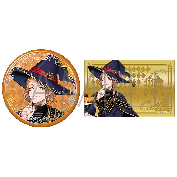 ディズニー ツイステッドワンダーランド　オーロラ箔押し缶バッジ＆メタルカードセット　ブルームバースデーver.／ケイト・ダイヤモンド【受注生産商品】