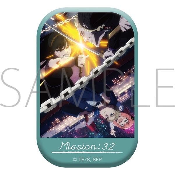 TVアニメ「SPY×FAMILY」　スクエア缶バッジ　MISSION:32「誰がための任務」メインビジュアル