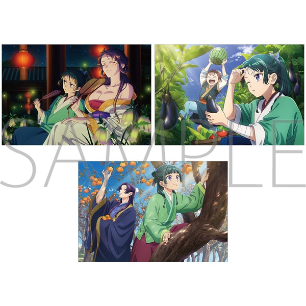 薬屋のひとりごと　ポストカードセット／ホタルブクロ、夏野菜、柿