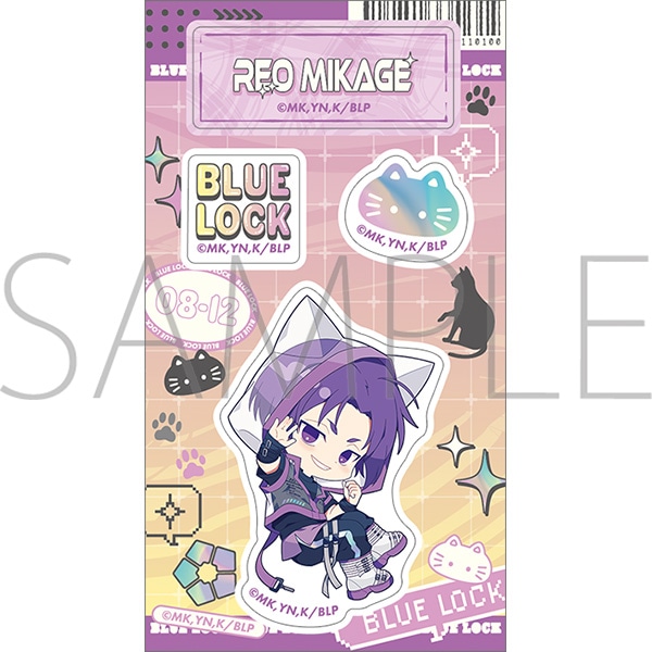 ブルーロック2期 アクリルダイカットステッカー/御影 玲王 Cyber Cat