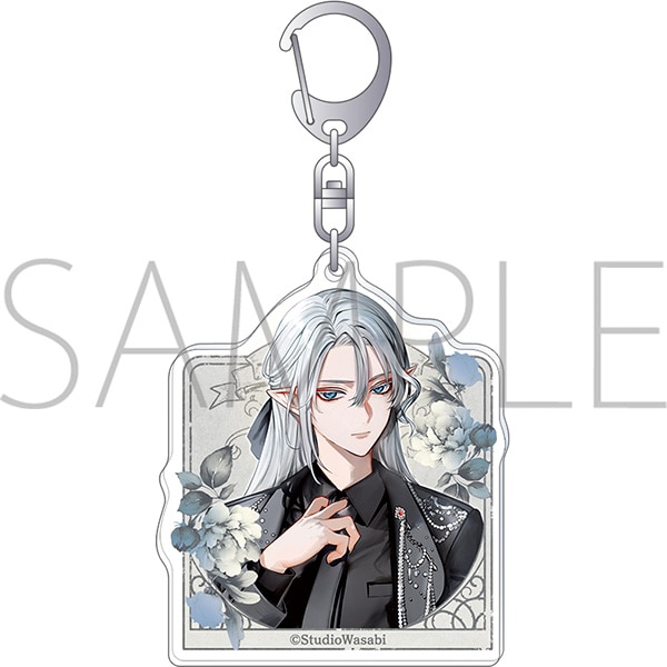 悪魔執事と黒い猫 アクリルキーホルダー/4th Anniversary シロ