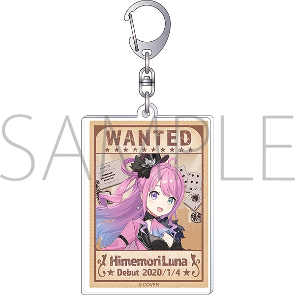 手配書ポスター風 アクリルキーホルダー 姫森ルーナ hololive‐探偵と怪盗、美術館に仕掛けられた謎‐事後通販