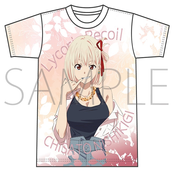 リコリス・リコイル フルグラフィックTシャツ 描き下ろし 夏 錦木千束