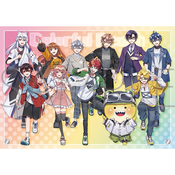 カラフルピーチ アクリルアートパネル