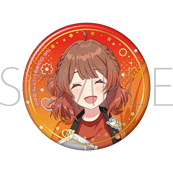 学園アイドルマスター 箔押し缶バッジ/花海佑芽 初星文化祭フェア