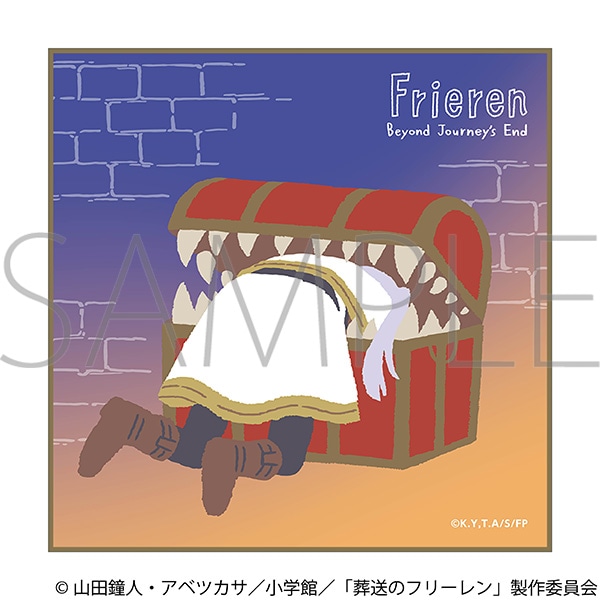 葬送のフリーレン　ハンドタオル／ゆるパレット　フリーレン＆ミミック