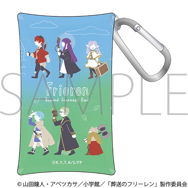 葬送のフリーレン　カラビナ付きクリアポーチ／ゆるパレット　フリーレン一行＆勇者一行
