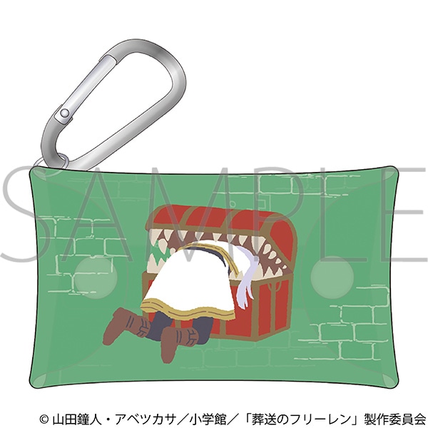 葬送のフリーレン　カラビナ付きクリアポーチ／ゆるパレット　フリーレン＆ミミック