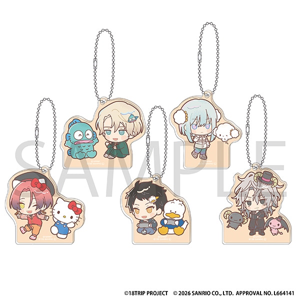 18TRIP アクリルキーホルダーコレクション/夕班 サンリオキャラクターズ