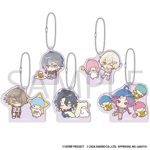 18TRIP アクリルキーホルダーコレクション/夜班 サンリオキャラクターズ