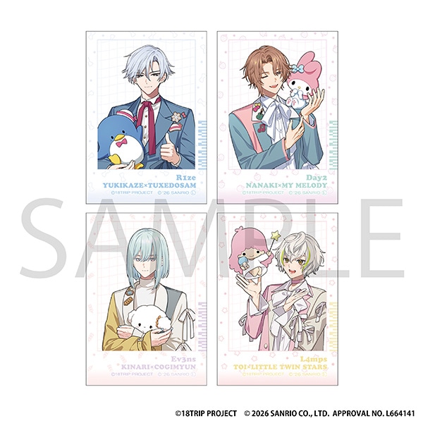 18TRIP ステッカーセット/サンリオキャラクターズ